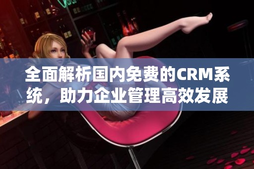 全面解析国内免费的CRM系统，助力企业管理高效发展