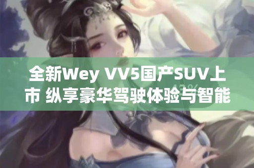 全新Wey VV5国产SUV上市 纵享豪华驾驶体验与智能科技