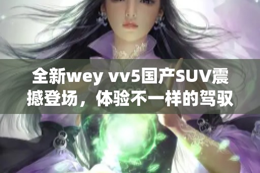 全新wey vv5国产SUV震撼登场，体验不一样的驾驭乐趣