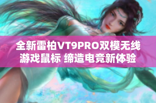 全新雷柏VT9PRO双模无线游戏鼠标 缔造电竞新体验与极致操控