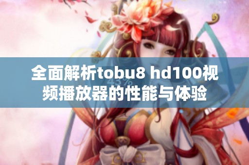 全面解析tobu8 hd100视频播放器的性能与体验