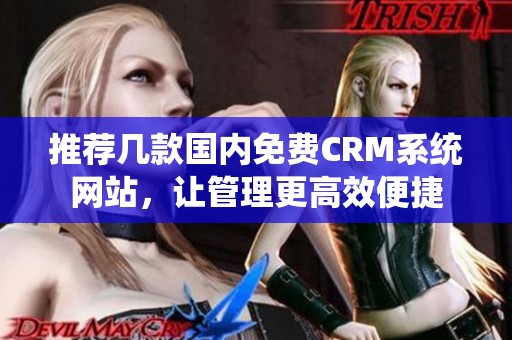 推荐几款国内免费CRM系统网站，让管理更高效便捷