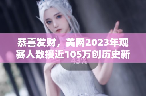 恭喜发财，美网2023年观赛人数接近105万创历史新高！