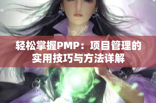 轻松掌握PMP：项目管理的实用技巧与方法详解