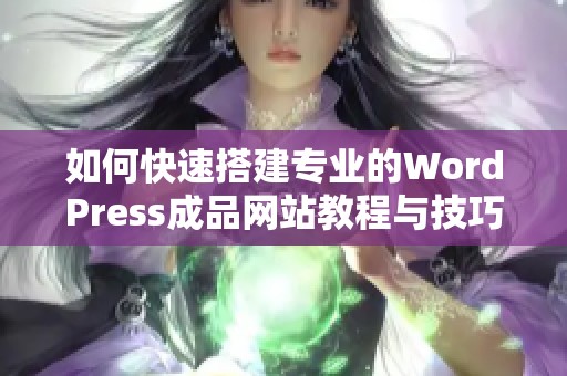 如何快速搭建专业的WordPress成品网站教程与技巧