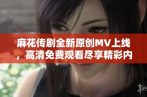 麻花传剧全新原创MV上线，高清免费观看尽享精彩内容