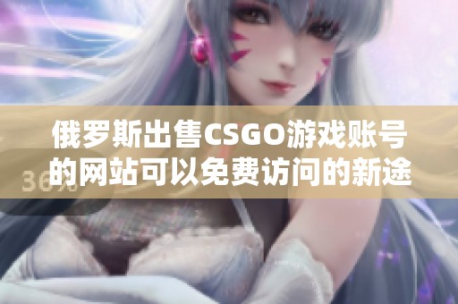 俄罗斯出售CSGO游戏账号的网站可以免费访问的新途径