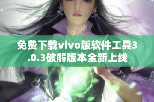 免费下载vivo版软件工具3.0.3破解版本全新上线