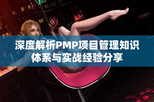 深度解析PMP项目管理知识体系与实战经验分享