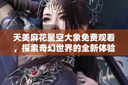 天美麻花星空大象免费观看，探索奇幻世界的全新体验