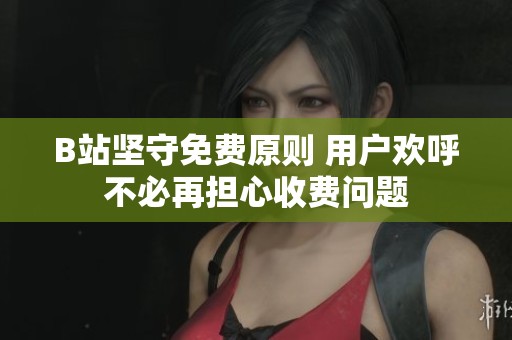 B站坚守免费原则 用户欢呼不必再担心收费问题