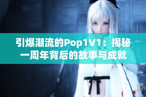 引爆潮流的Pop1∨1：揭秘一周年背后的故事与成就