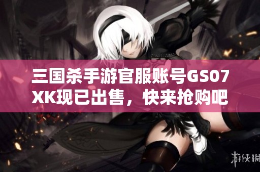 三国杀手游官服账号GS07XK现已出售，快来抢购吧！