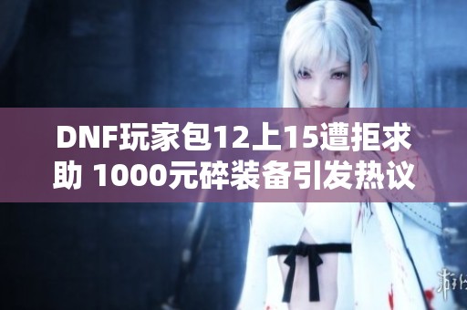 DNF玩家包12上15遭拒求助 1000元碎装备引发热议