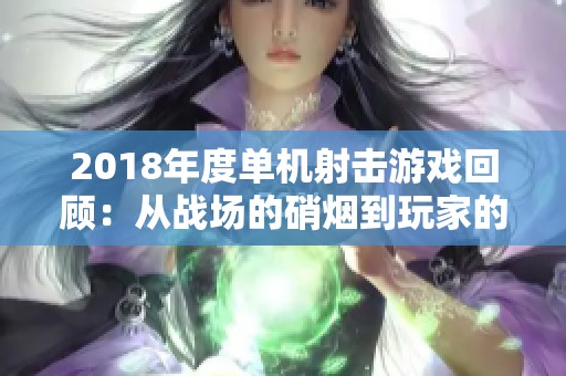 2018年度单机射击游戏回顾：从战场的硝烟到玩家的屏幕体验