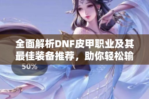 全面解析DNF皮甲职业及其最佳装备推荐，助你轻松输出高伤害