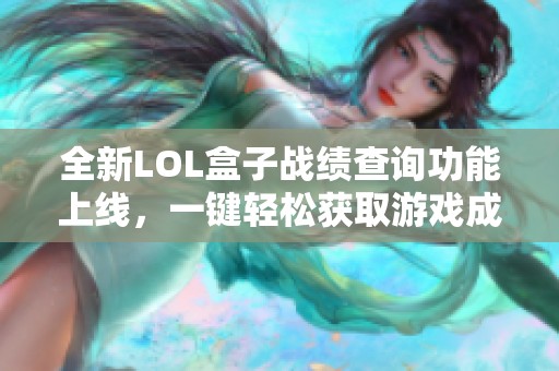 全新LOL盒子战绩查询功能上线，一键轻松获取游戏成绩